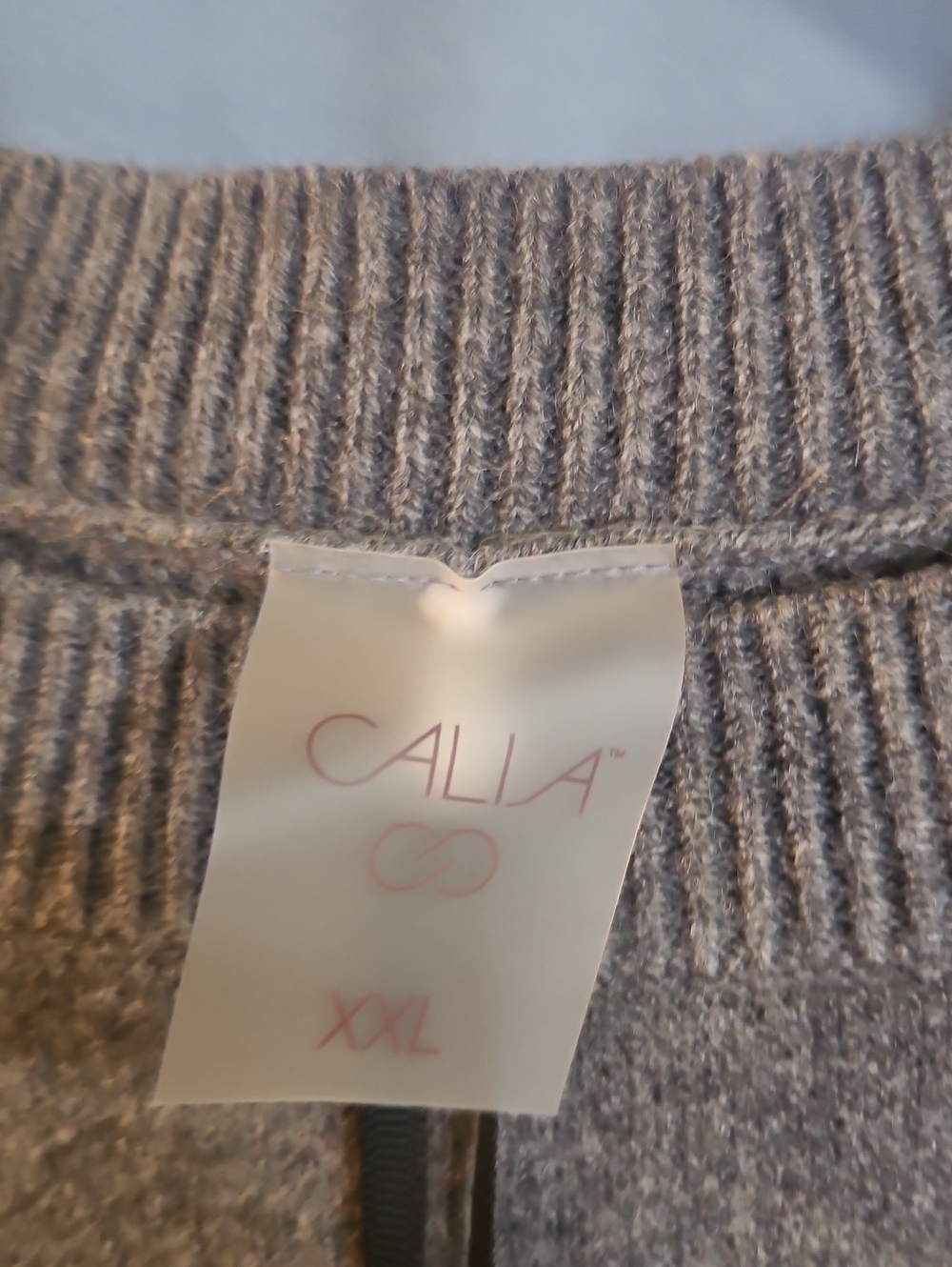 CALIA Women’s Clean Crew Sweater: DARK HEATHER GRAY: NEW WITH TAGS: SIZE XXL - Picture 3 of 5
